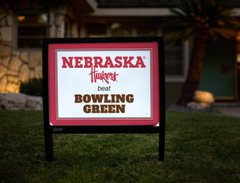 Nebraska V Bowling Green Yardsy Sign yard sign