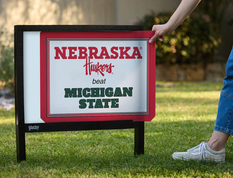 Nebraska V Michigan State Yardsy Sign yard sign