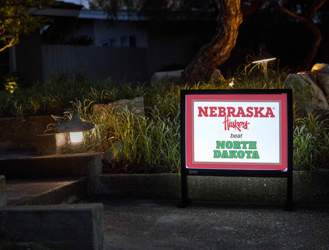 Nebraska V North Dakota Yardsy Sign yard sign