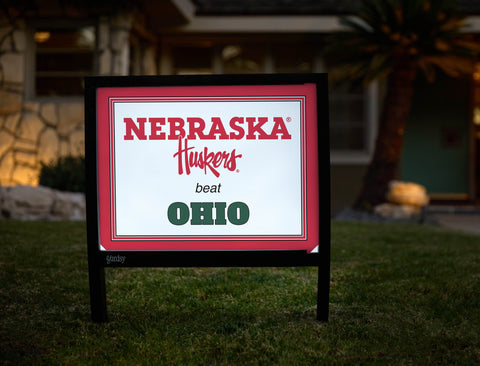 Nebraska V Ohio Yardsy Sign yard sign