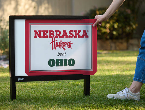 Nebraska V Ohio Yardsy Sign yard sign
