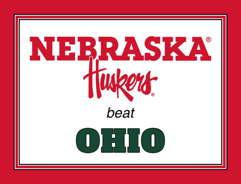 Nebraska V Ohio Yardsy Sign yard sign