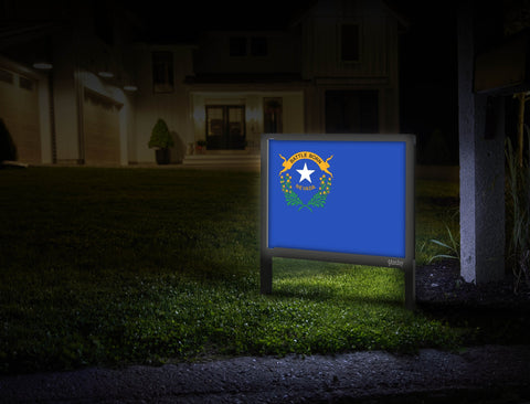 Nevada Flag Yardsy Sign Mailbox