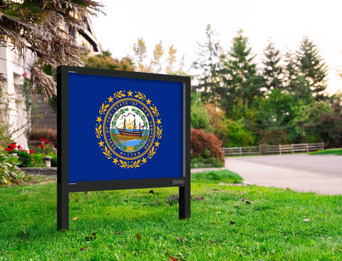 New Hampshire Flag Yardsy Sign Yard