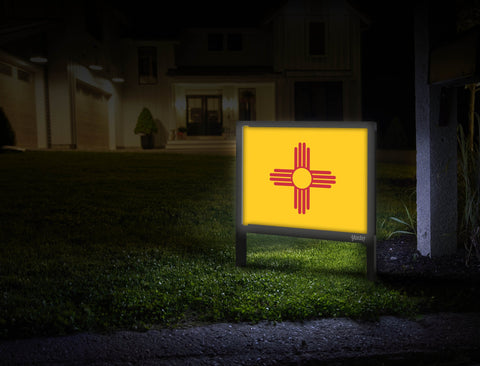 New Mexico Flag Yardsy Sign Mailbox