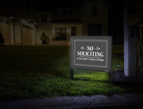 No Solicitating Yardsy Sign Mailbox