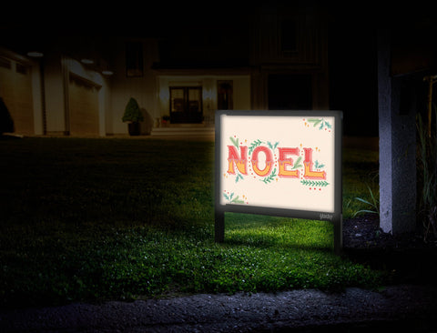 Noel Yard Sign Mailbox