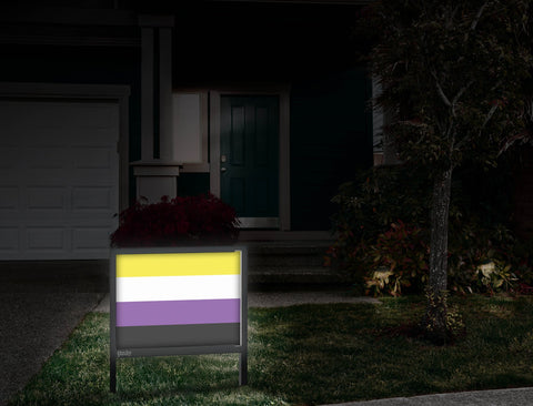 Nonbinary Pride Flag Front Door