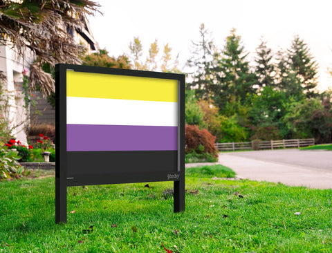 Nonbinary Pride Flag Yard