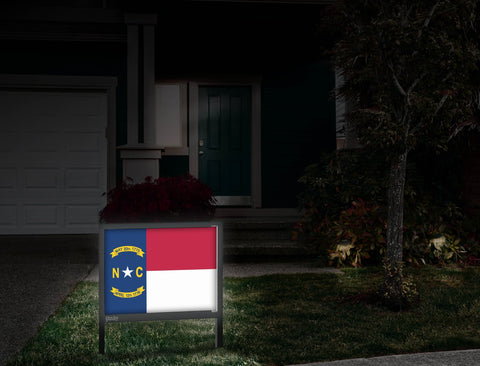 North Carolina Flag Yardsy Sign Front Door