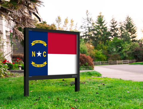 North Carolina Flag Yardsy Sign Yard