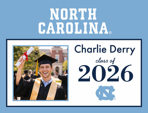 North Carolina Graduate Custom Yardsy Sign yard sign