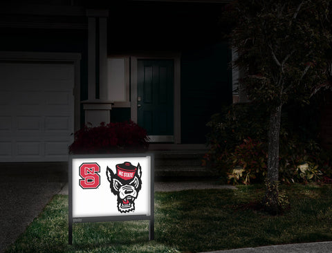 NCS Wolfpack White Yardsy Sign