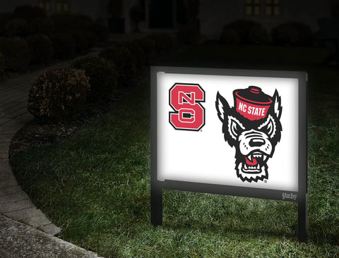 NCS Wolfpack White Yardsy Sign
