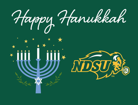 North Dakota Happy Hanukkah Yardsy Sign yard sign
