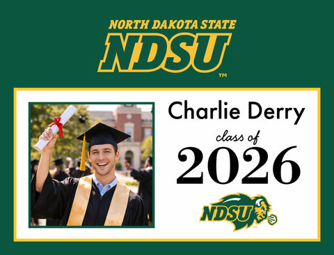 North Dakota State Graduate Custom Yardsy Sign yard sign