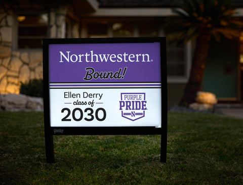 Northwestern College Bound Custom Yardsy Sign yard sign
