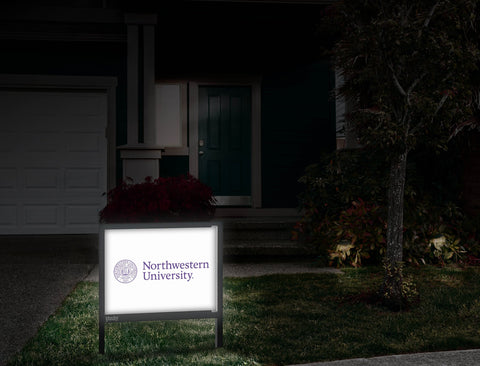 Northwestern University White Yardsy Sign