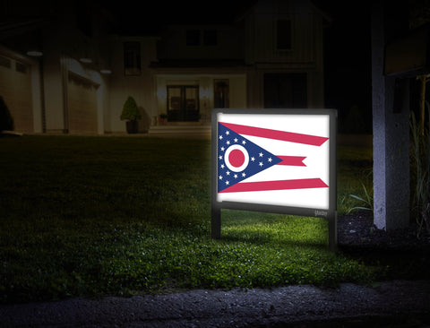 Ohio Flag Yardsy Sign Mailbox