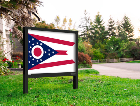 Ohio Flag Yardsy Sign Yard