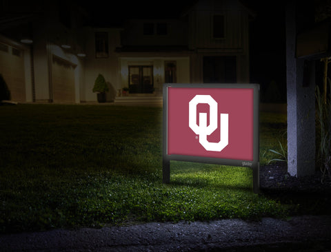 Oklahoma Athletics Mark Crimson Yardsy Sign