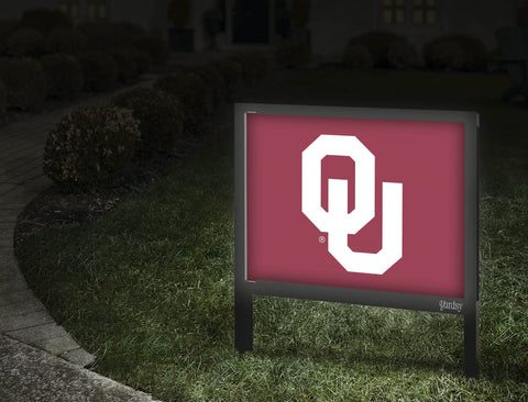 Oklahoma Athletics Mark Crimson Yardsy Sign