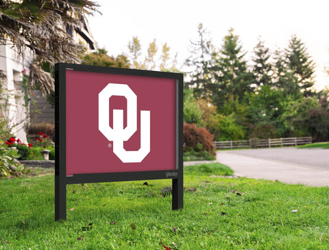 Oklahoma Athletics Mark Crimson Yardsy Sign