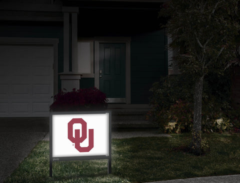 Oklahoma Athletics Mark White Yardsy Sign