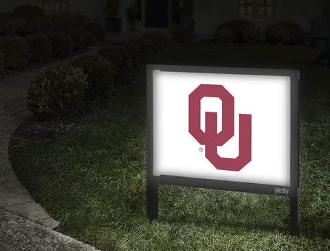 Oklahoma Athletics Mark White Yardsy Sign