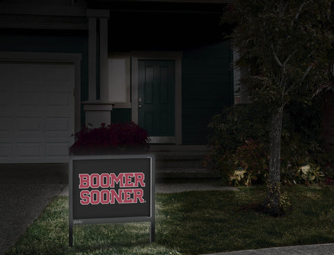 Oklahoma Boomer Sooner Wordmark Black Yardsy Sign