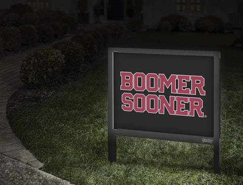Oklahoma Boomer Sooner Wordmark Black Yardsy Sign