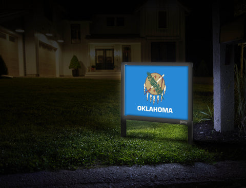 Oklahoma Flag Yardsy Sign Mailbox