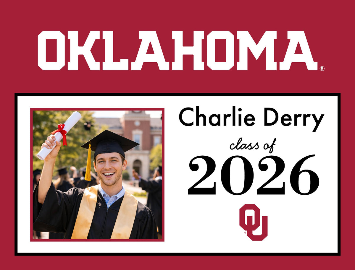 Oklahoma Graduate Custom Yardsy Sign