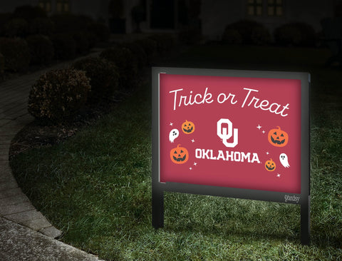 Oklahoma Halloween Trick Or Treat Yardsy Sign