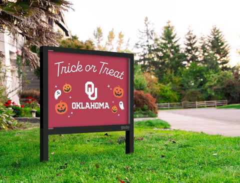 Oklahoma Halloween Trick Or Treat Yardsy Sign