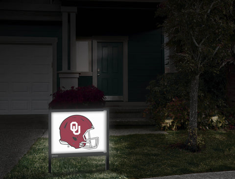 Oklahoma Helmet Mark White Yardsy Sign