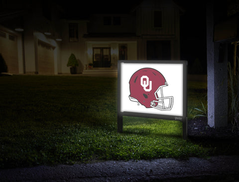 Oklahoma Helmet Mark White Yardsy Sign