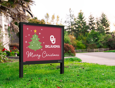 Oklahoma Merry Christmas Yardsy Sign