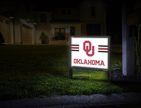 Oklahoma Ou White Yardsy Sign Mailbox