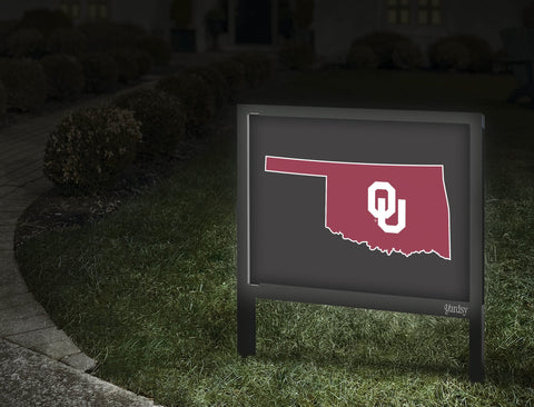 Oklahoma State Mark Black Yardsy Sign
