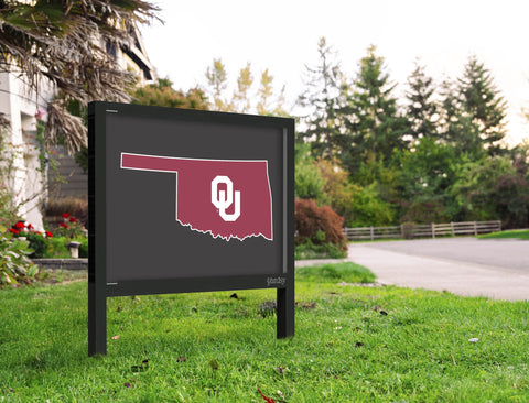 Oklahoma State Mark Black Yardsy Sign