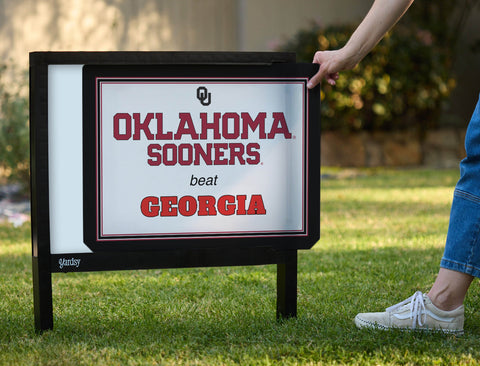 Oklahoma V Georgia Yardsy Sign yard sign