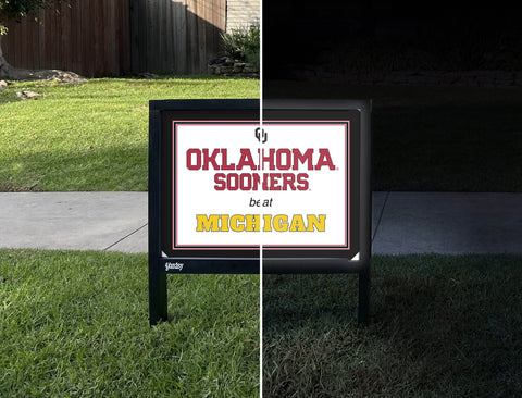 Oklahoma V Michigan Yardsy Sign yard sign
