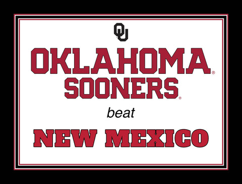 Oklahoma V New Mexico Yardsy Sign yard sign