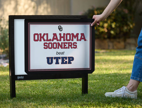 Oklahoma V Utep Yardsy Sign yard sign