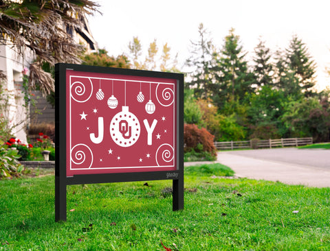 Oklahoma Xmas Joy Yardsy Sign Yard