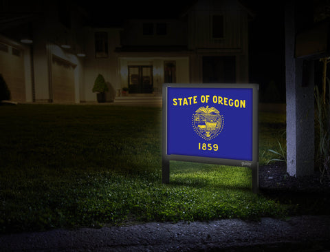 Oregon Flag Yardsy Sign Mailbox