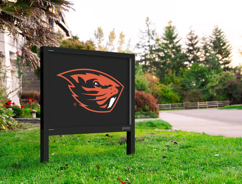 Oregon State Beavers Mascot Black Yardsy Sign