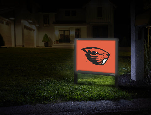 Oregon State Beavers Mascot Orange Yardsy Sign