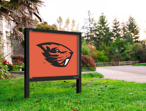 Oregon State Beavers Mascot Orange Yardsy Sign